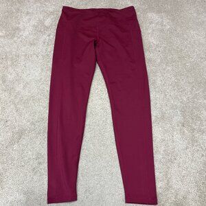 Constanly Varied Leggings Pockets Women’s Red Pull On Size Large